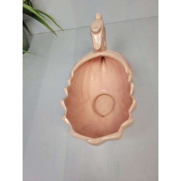 Vintage McCoy Pink Pottery Shell Planter - Picture 3 of 5